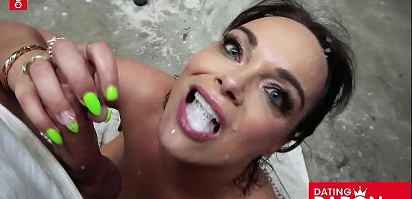  After an intense fuck session, Dirty Priscilla gets rewarded with a big load of jizz! Datingbaron.com